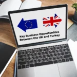 Illustration of business opportunities between the UK and Turkey highlighting trade, investment, and partnership prospects.