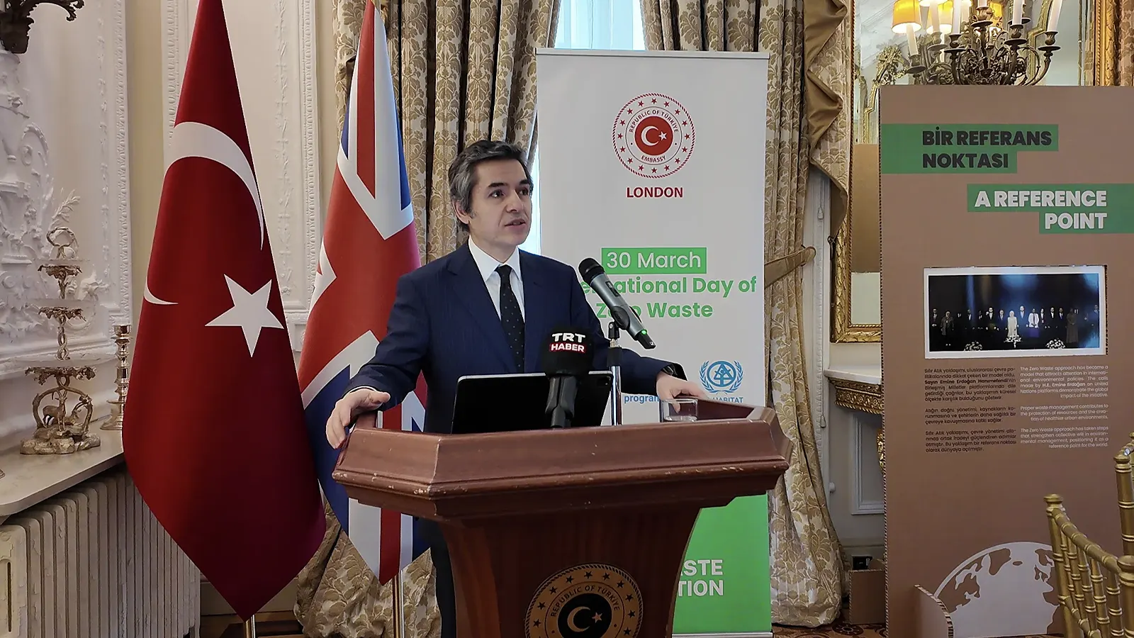 Members of the Turkish Business Forum attended a high-level sustainability panel at the Turkish Ambassador’s Residence, featuring global environmental experts and a special video message from Emine Erdoğan on Turkey’s "Zero Waste" vision.