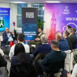 Turkish Business Forum's IV. Talks & Networking panel "Strategic Brand Building & Sales Excellence in the Digital Age" held in London on 14 May 2026, featuring speakers Dr Murat Dağıtmaç and Alaattin Çağıl.