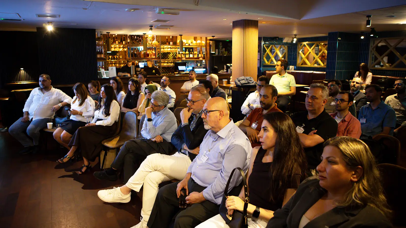 Attendees seated during the Turkish Business Forum AI event in London